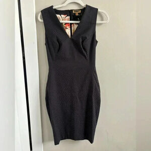 Ted Baker Midi back zip Black Dress 0